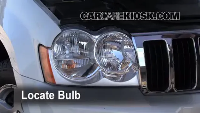 2005 Jeep Grand Cherokee Limited 5.7L V8 Lights Headlight (replace bulb)